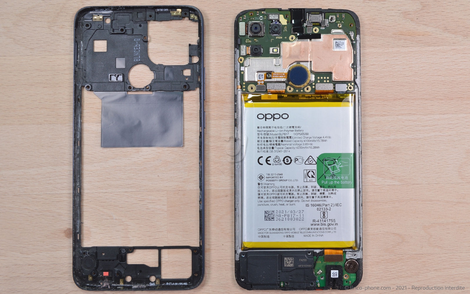 Changement de batterie sur A15 photo 4