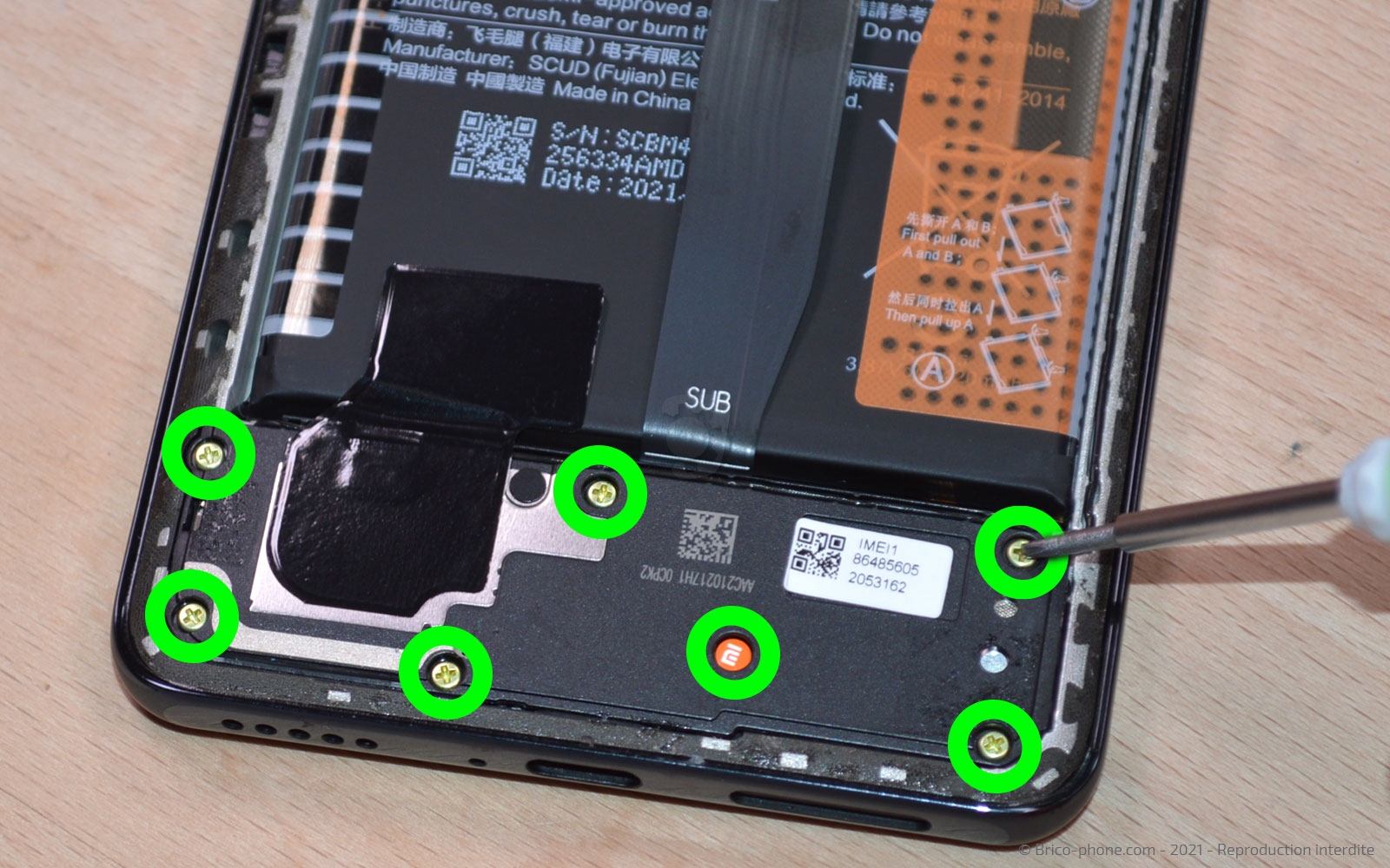 Comment changer le connecteur de charge sur Poco F3 photo 1