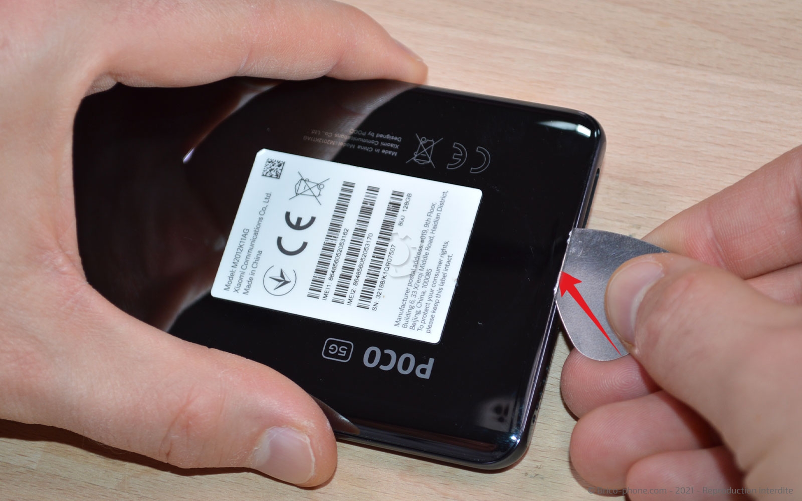 Comment changer le bloc écran sur Poco F3 photo 3