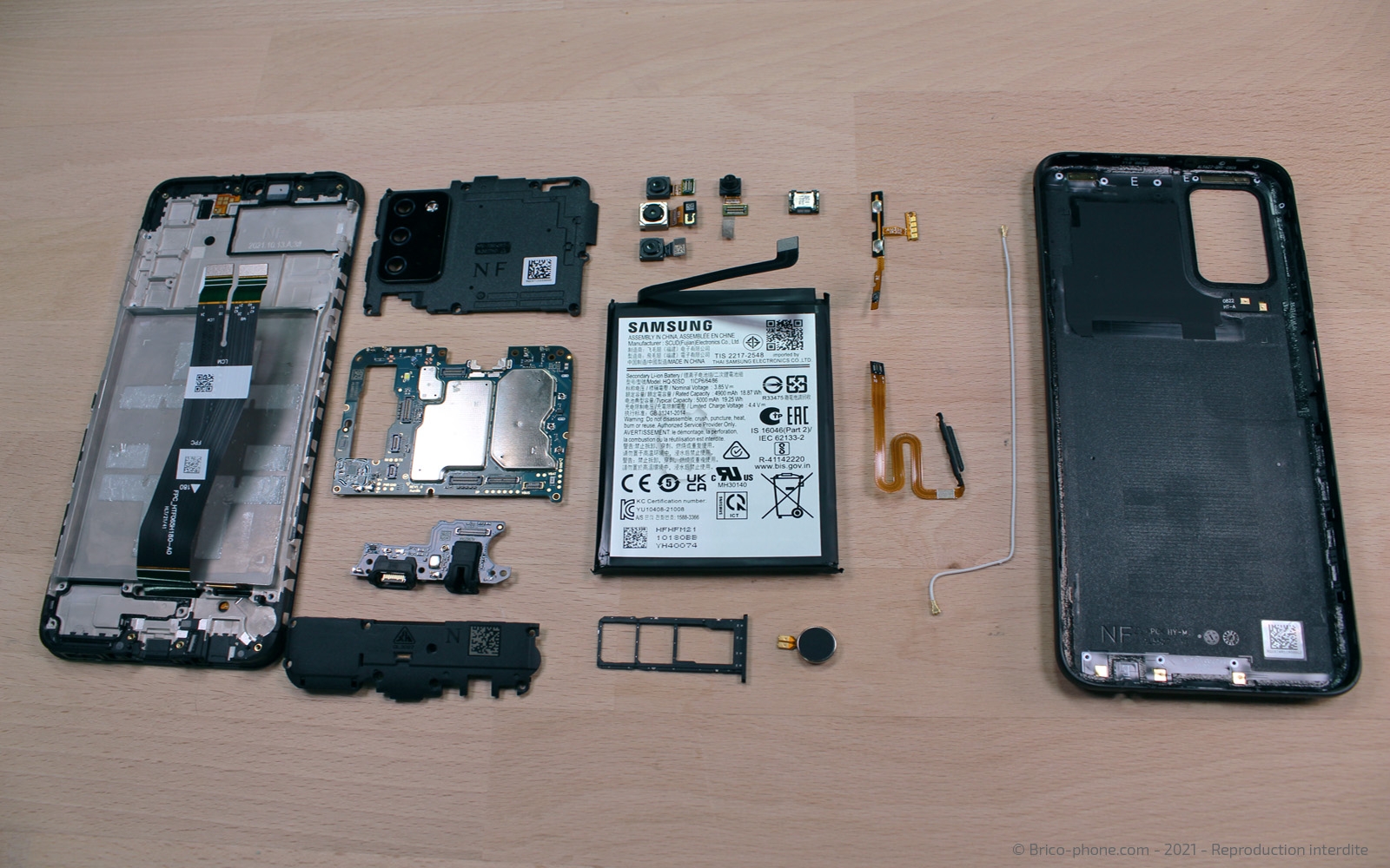 Démontage complet sur Galaxy A03s photo 1