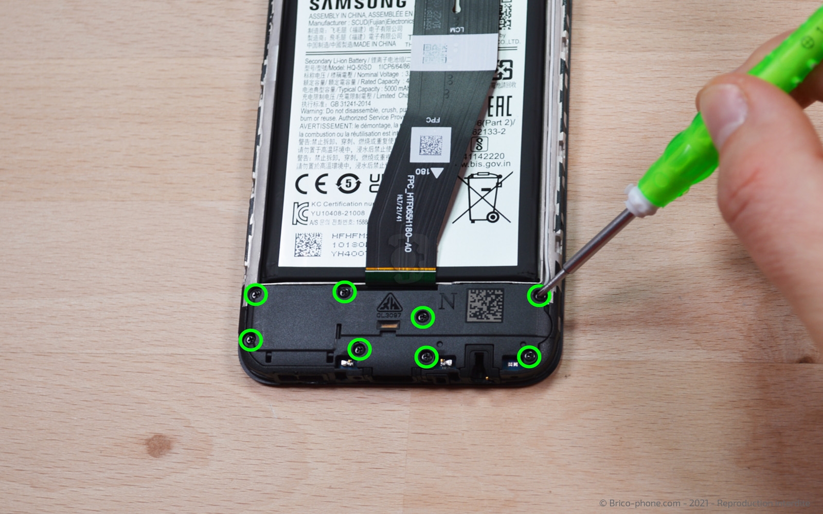 Connecteur de charge sur Galaxy A03s photo 1