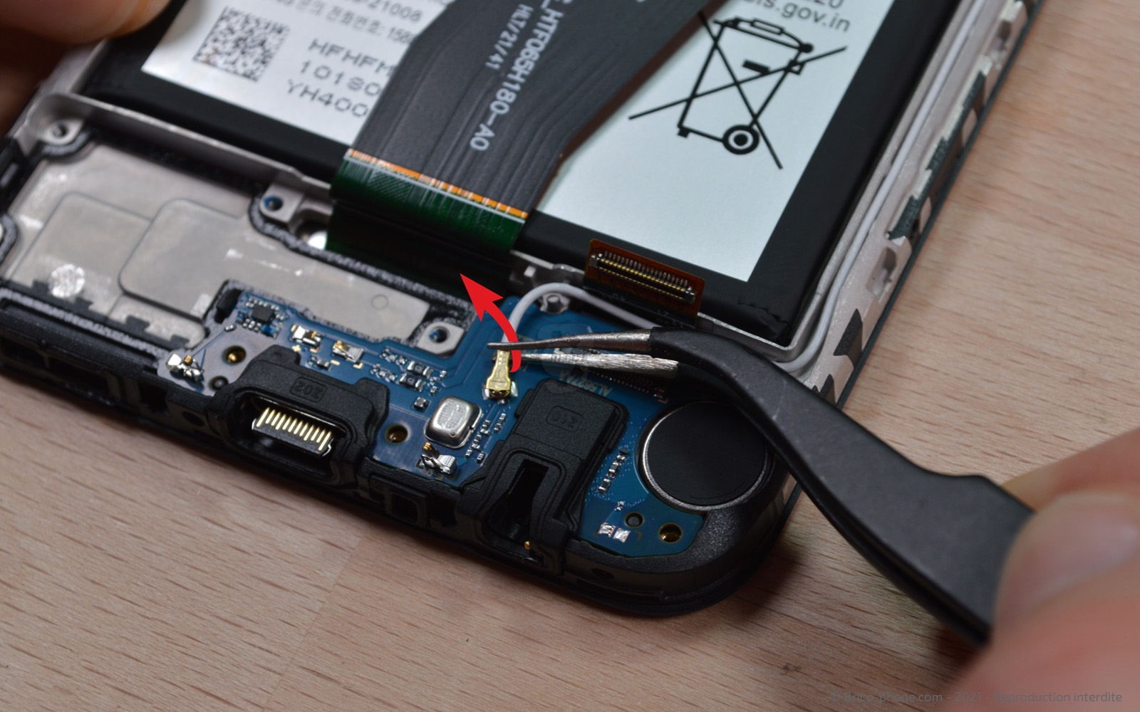 Connecteur de charge sur Galaxy A03s photo 2