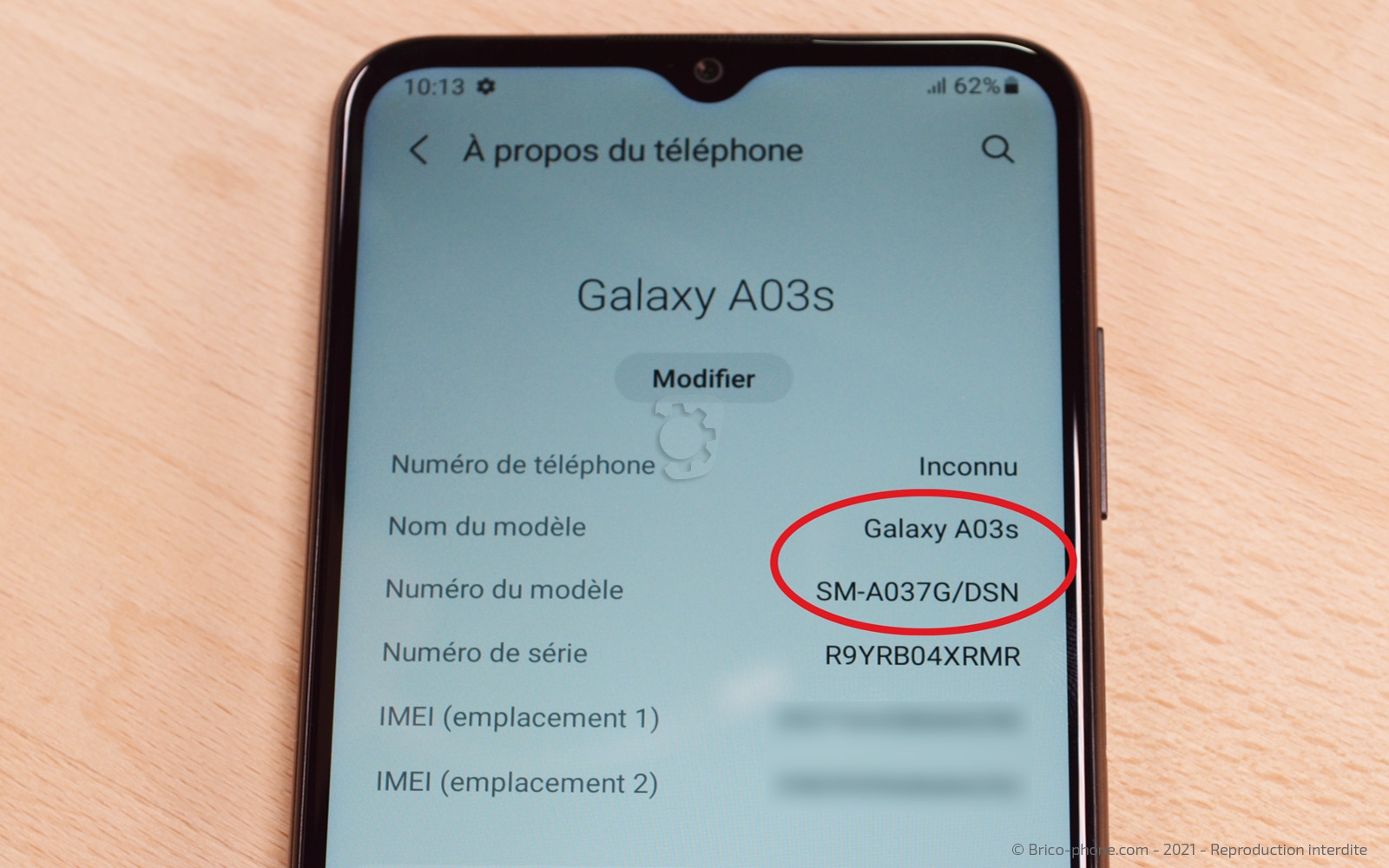 Changement batterie sur Galaxy A03s photo 1