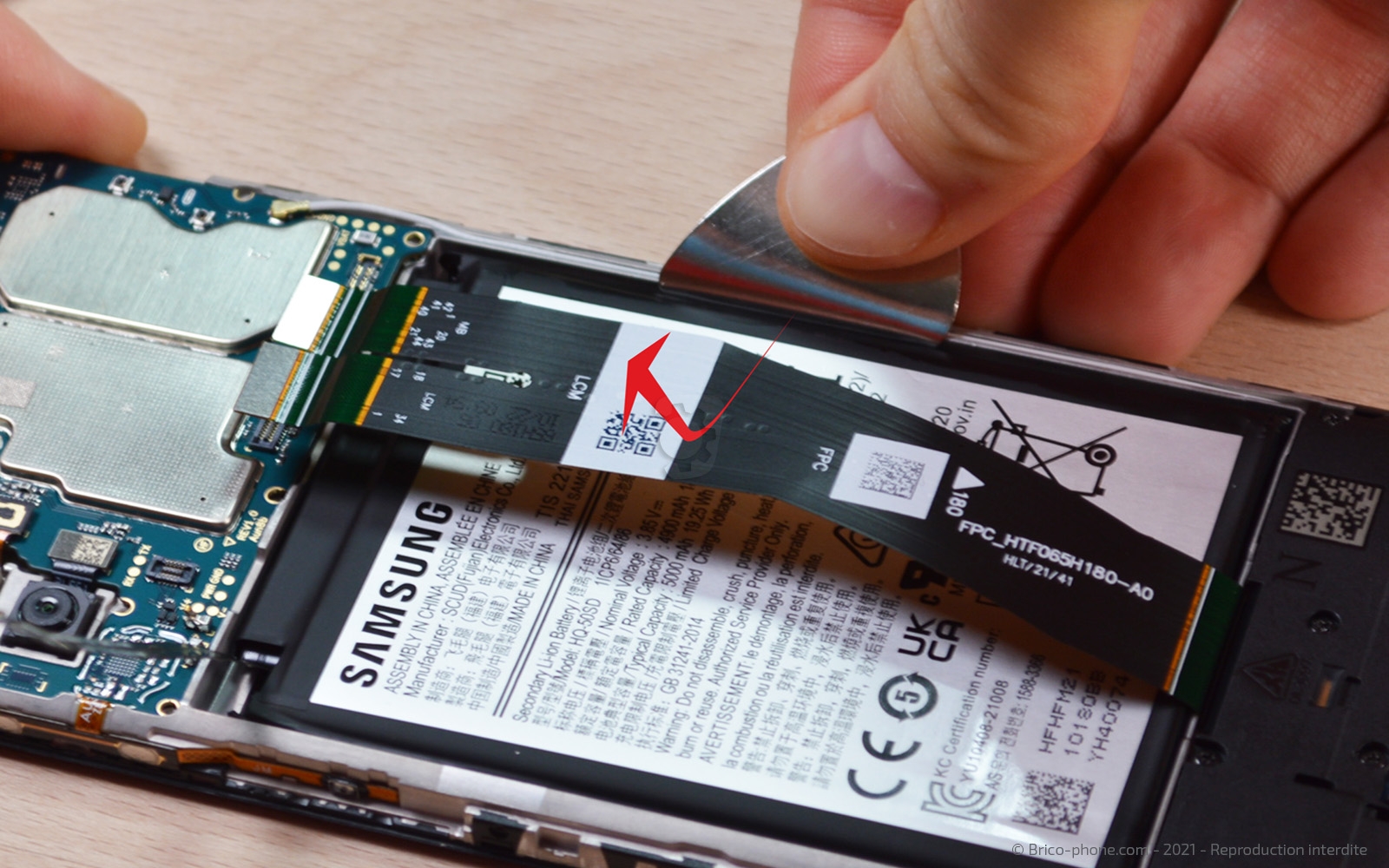 Changement batterie sur Galaxy A03s photo 1