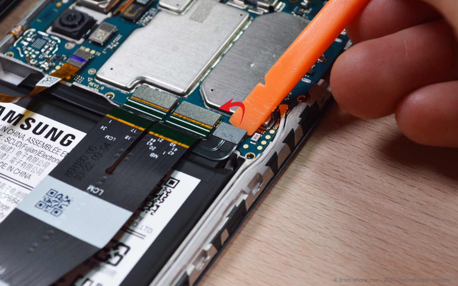 Changement de coque arrière sur Galaxy A03s photo 1