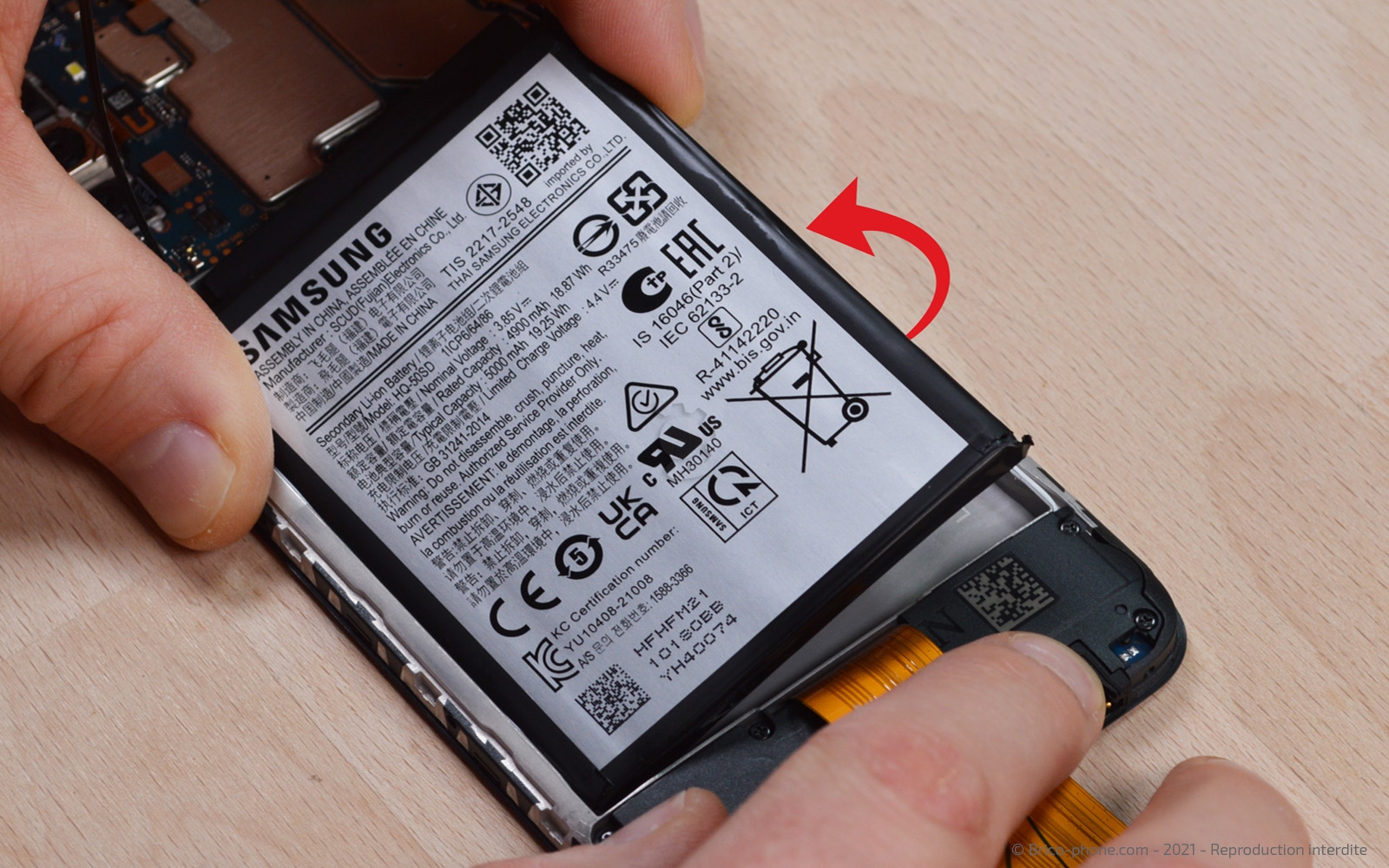 Changement d'écran sur Galaxy A03s photo 2