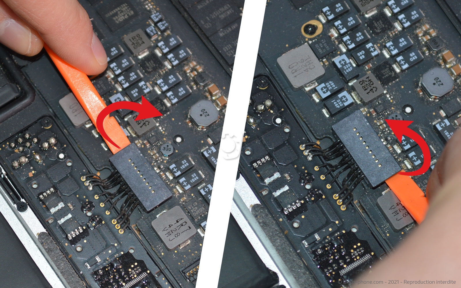 Changer les haut-parleurs sur Macbook Pro 13 pouces A1502 EMC 2875 - 2014 photo 2