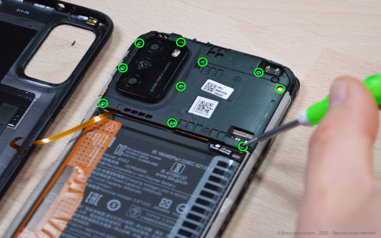 Changement d'écran sur Poco M3 photo 2