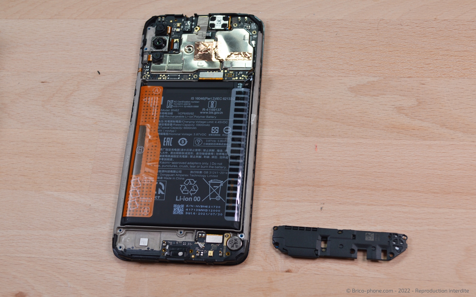 changement du connecteur de charge sur Poco M3 photo 3