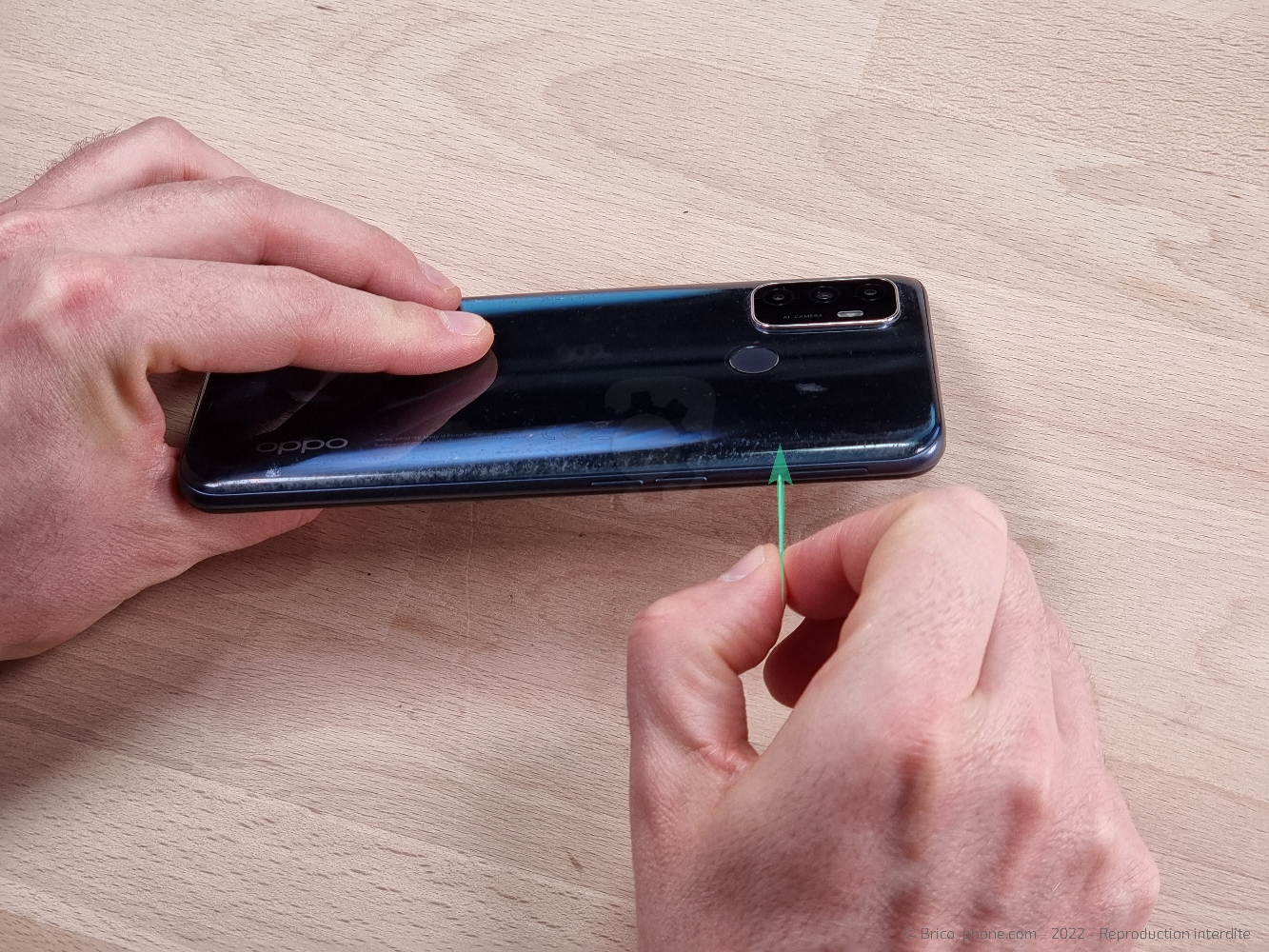 Changement de l'écran (vitre + LCD) sur A53S photo 2