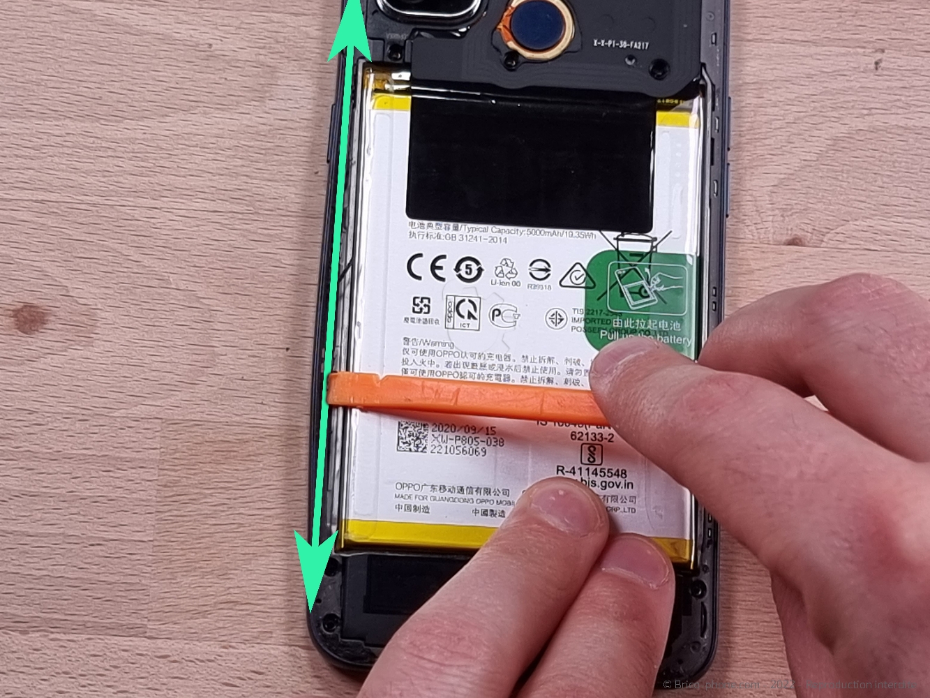 Changement de l'écran (vitre + LCD) sur A53S photo 1