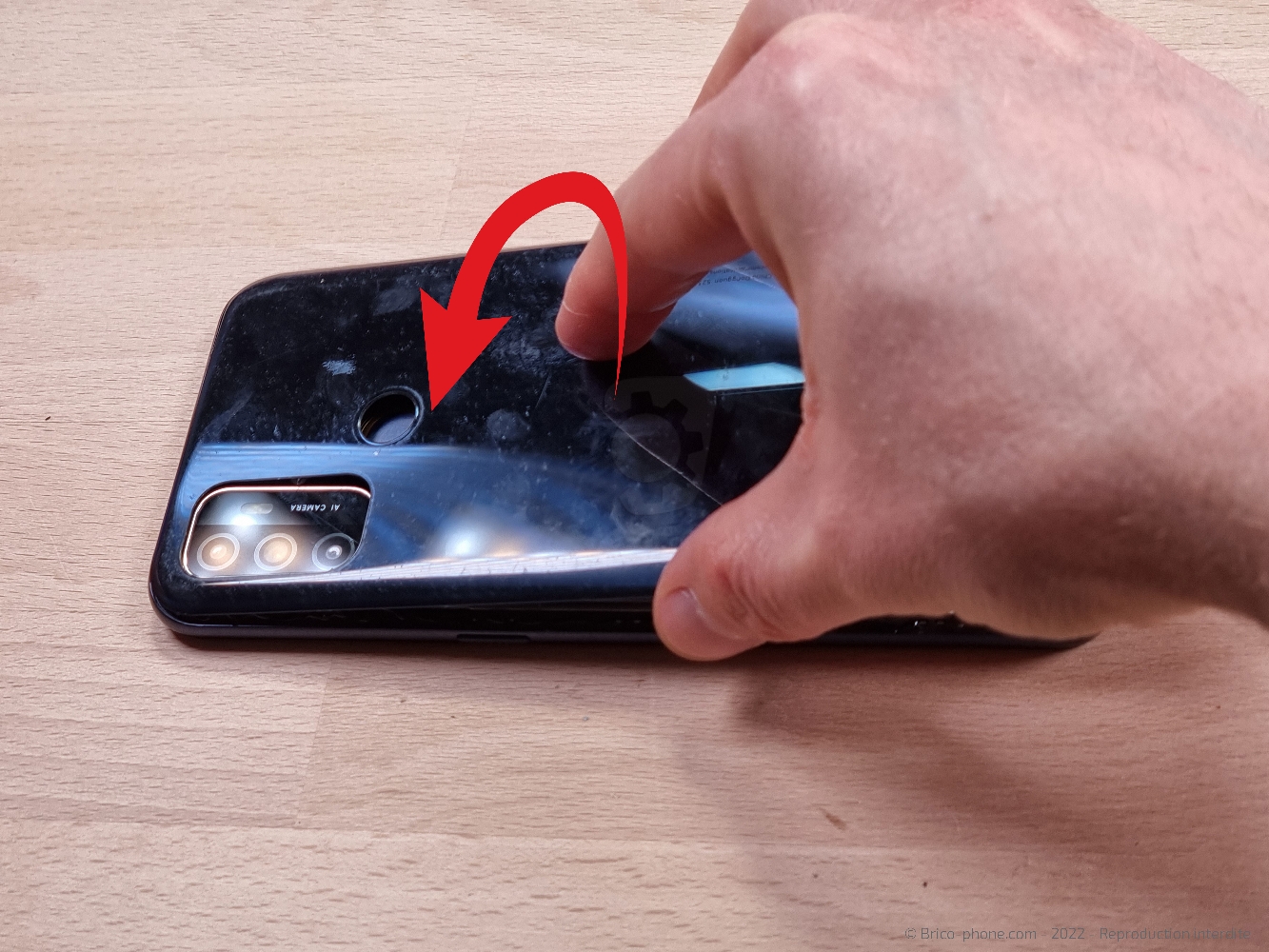 Changement du connecteur de charge sur A53S photo 3