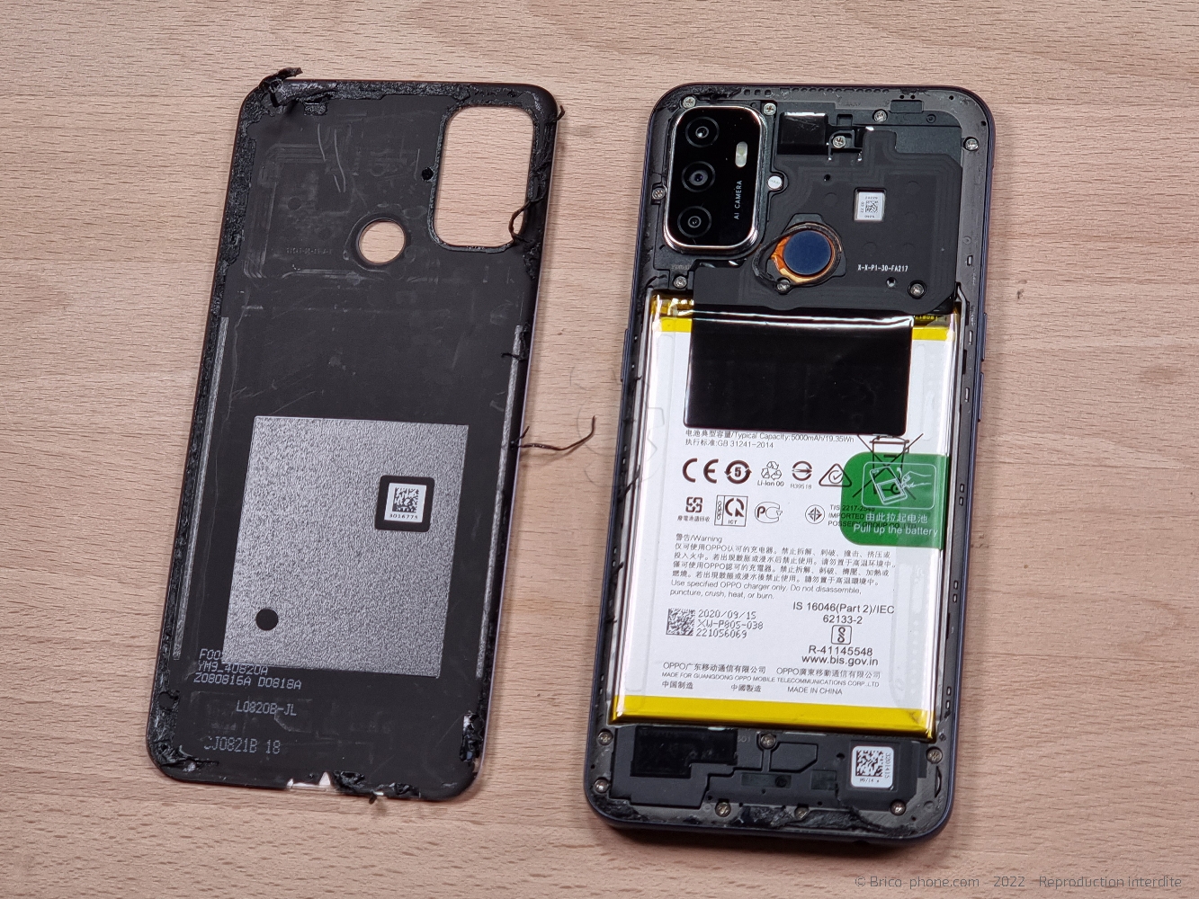 Changement du connecteur de charge sur A53S photo 4