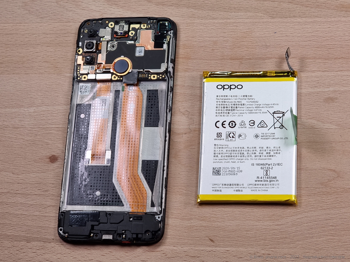 Démontage complet sur A53S photo 4