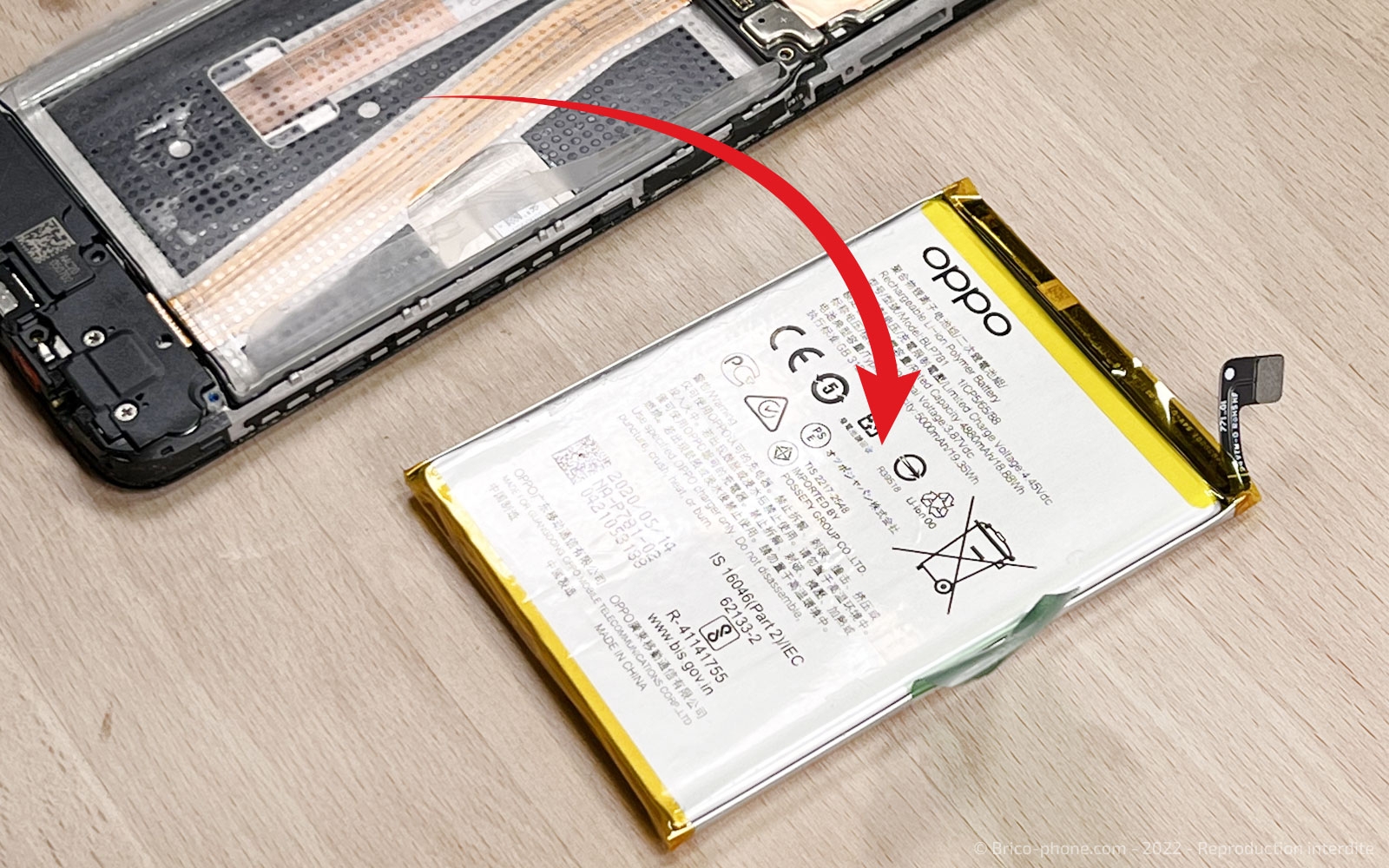 Changer l'écran du Oppo A72 4G sur A72 photo 4