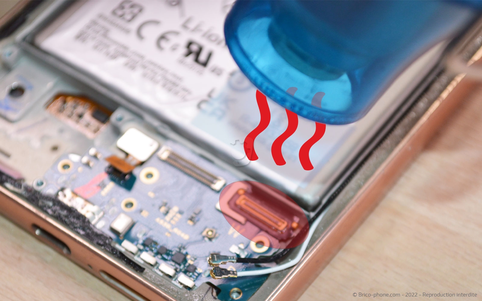 Comment changer le connecteur de charge sur Galaxy A53 5G photo 3