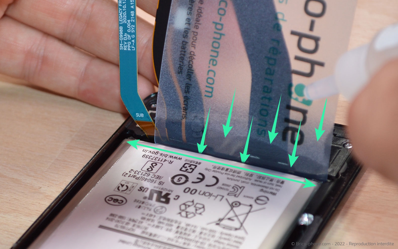 Comment changer la batterie sur Galaxy S21 Ultra photo 3