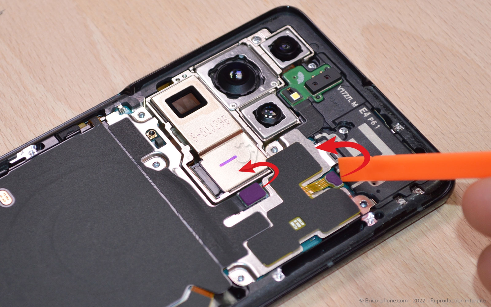 Comment changer la batterie sur Galaxy S21 Ultra photo 2