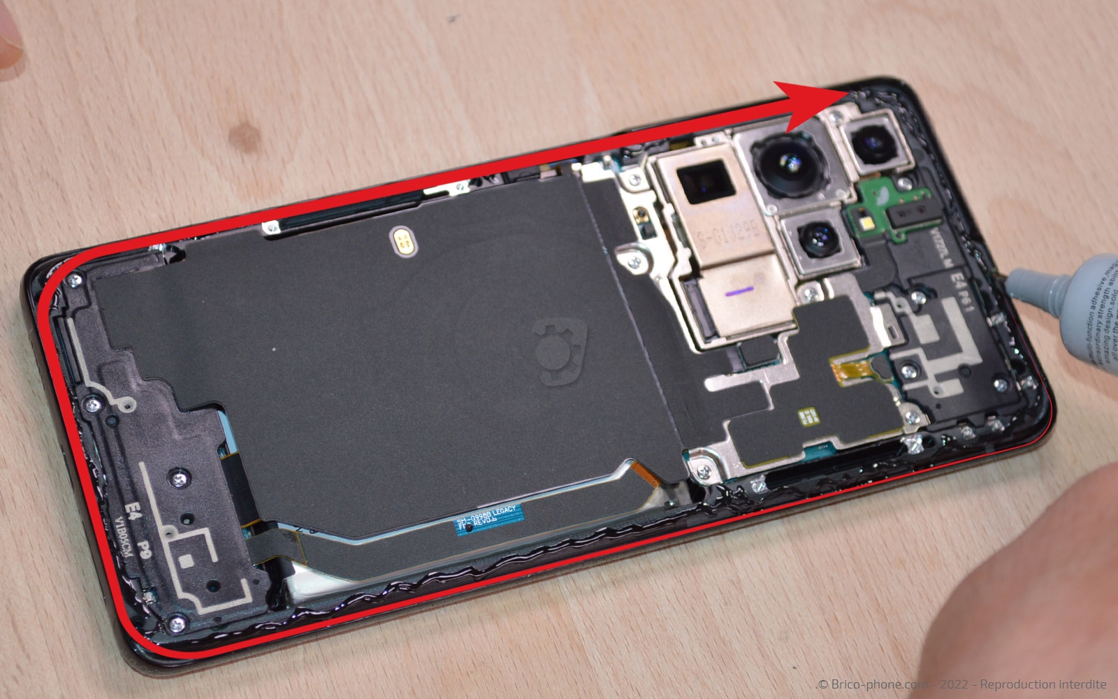 Comment changer le bloc écran sur Galaxy S21 Ultra photo 2