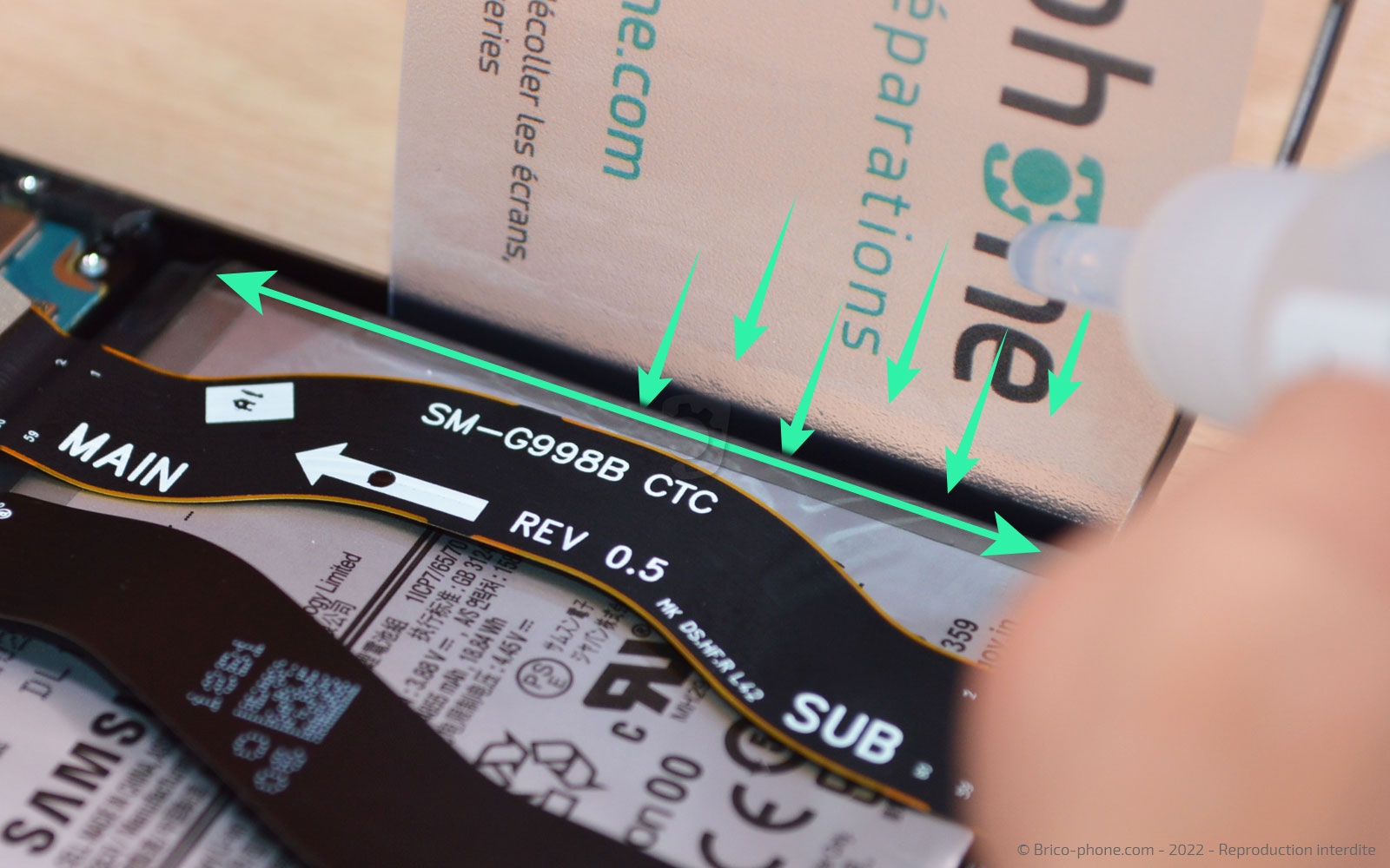 Comment changer le bloc écran sur Galaxy S21 Ultra photo 2