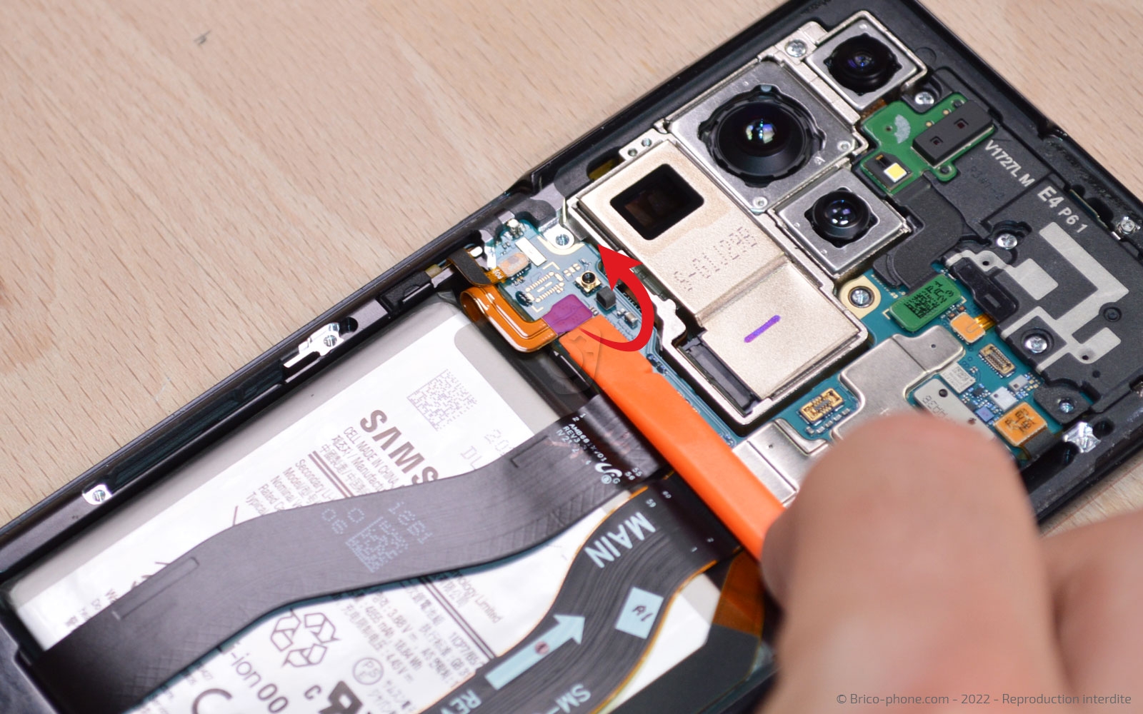 Comment changer le bloc écran sur Galaxy S21 Ultra photo 1