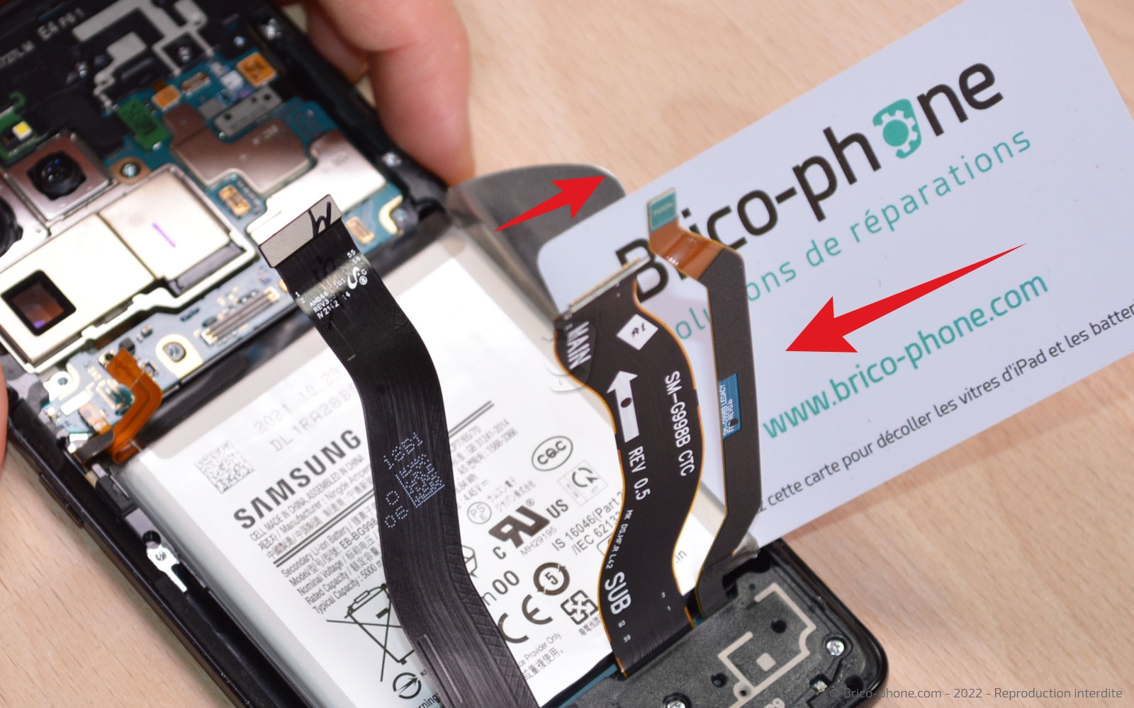 Comment changer le bloc écran sur Galaxy S21 Ultra photo 2