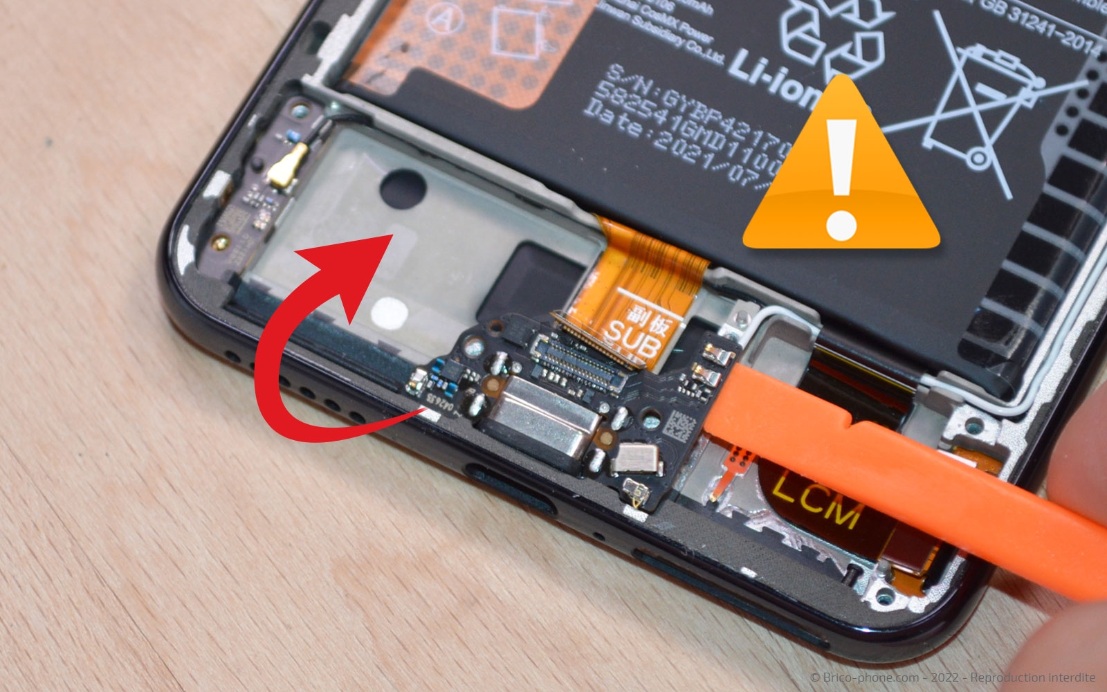 Comment changer le connecteur de charge sur Mi 11 Lite 5G photo 2