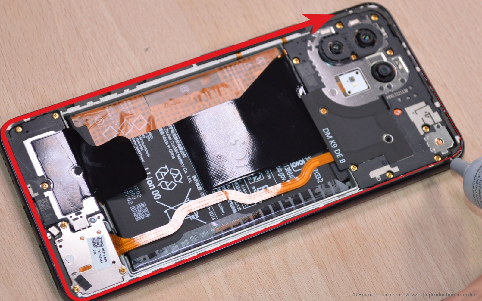 Comment changer le connecteur de charge sur Mi 11 Lite 5G photo 1