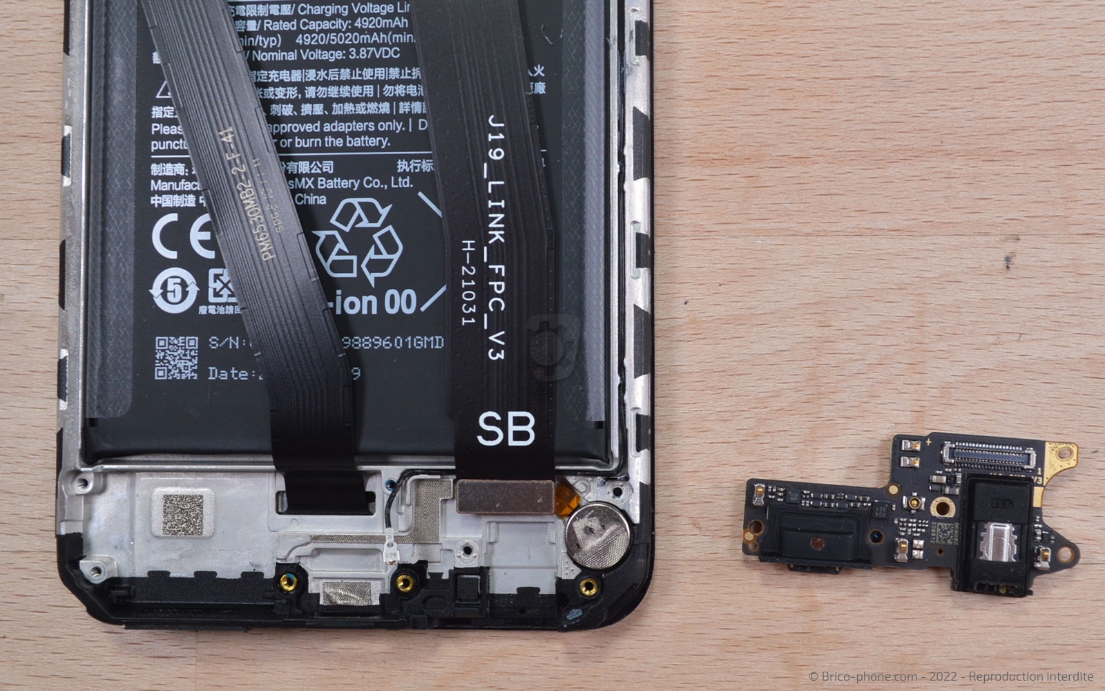 Comment changer le connecteur de charge sur Redmi 9 photo 3