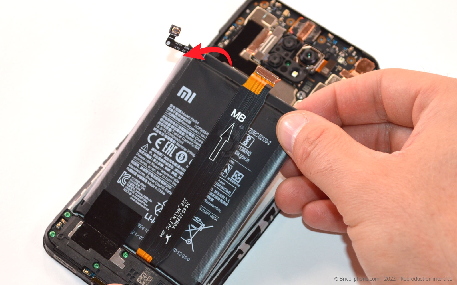 Comment changer la batterie sur Redmi note 9T photo 3