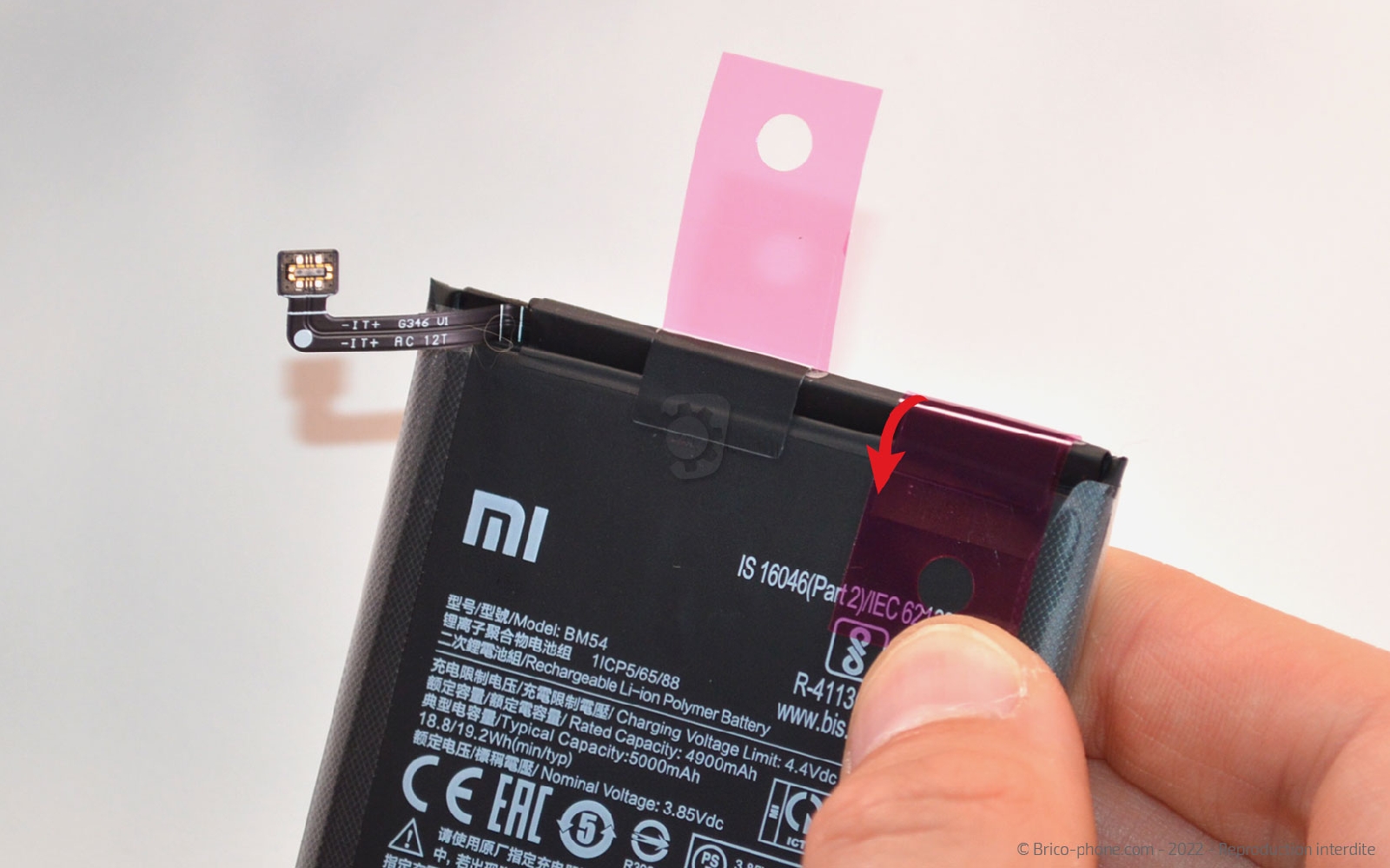 Comment changer la batterie sur Redmi note 9T photo 2