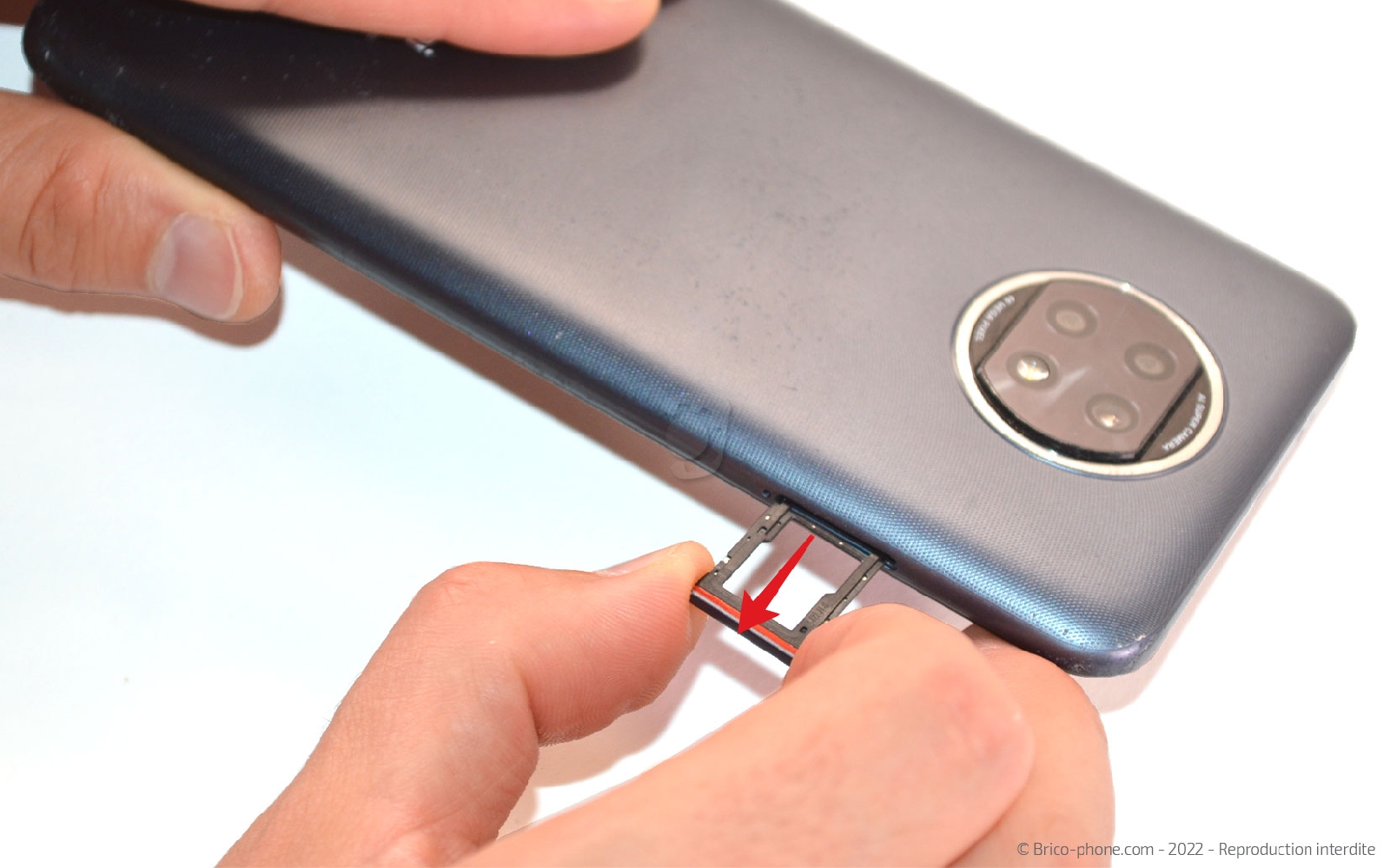 Comment changer la coque arrière  sur Redmi note 9T photo 2