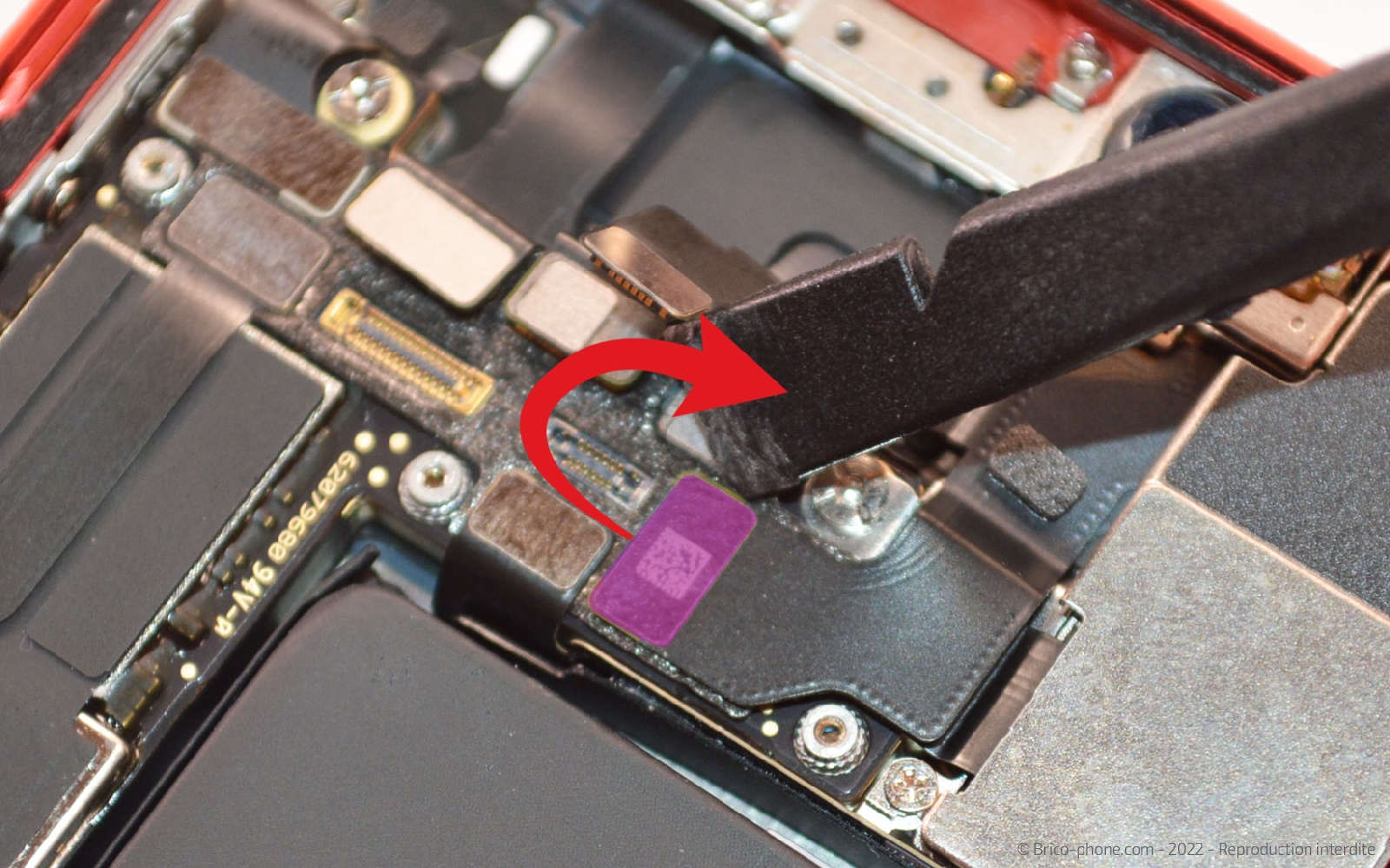 Comment remplacer la caméra Face ID  sur iPhone 12 Mini photo 3