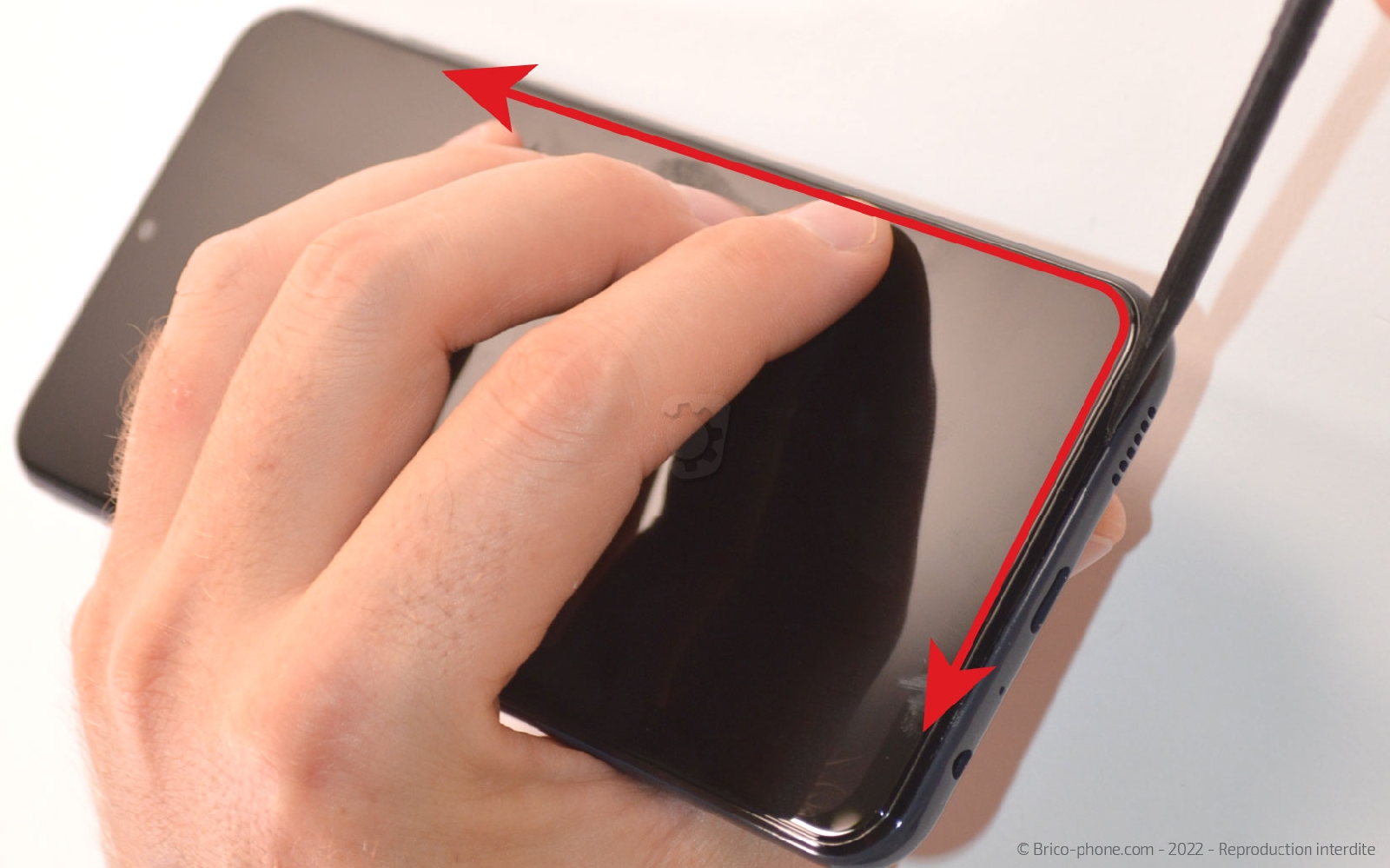 Comment changer le bloc écran sur Galaxy A13 photo 3