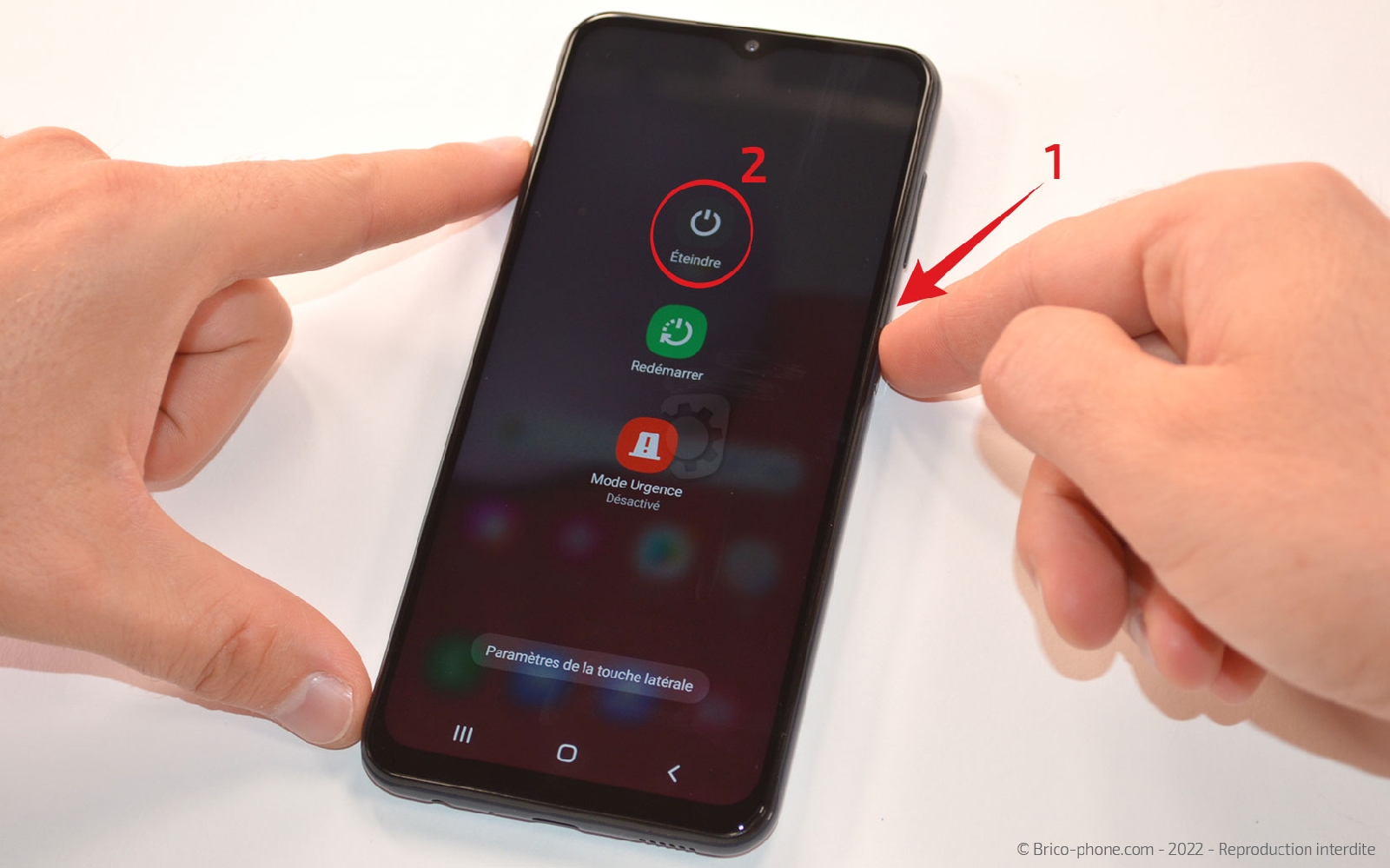 Comment changer la batterie sur Galaxy A13 photo 1