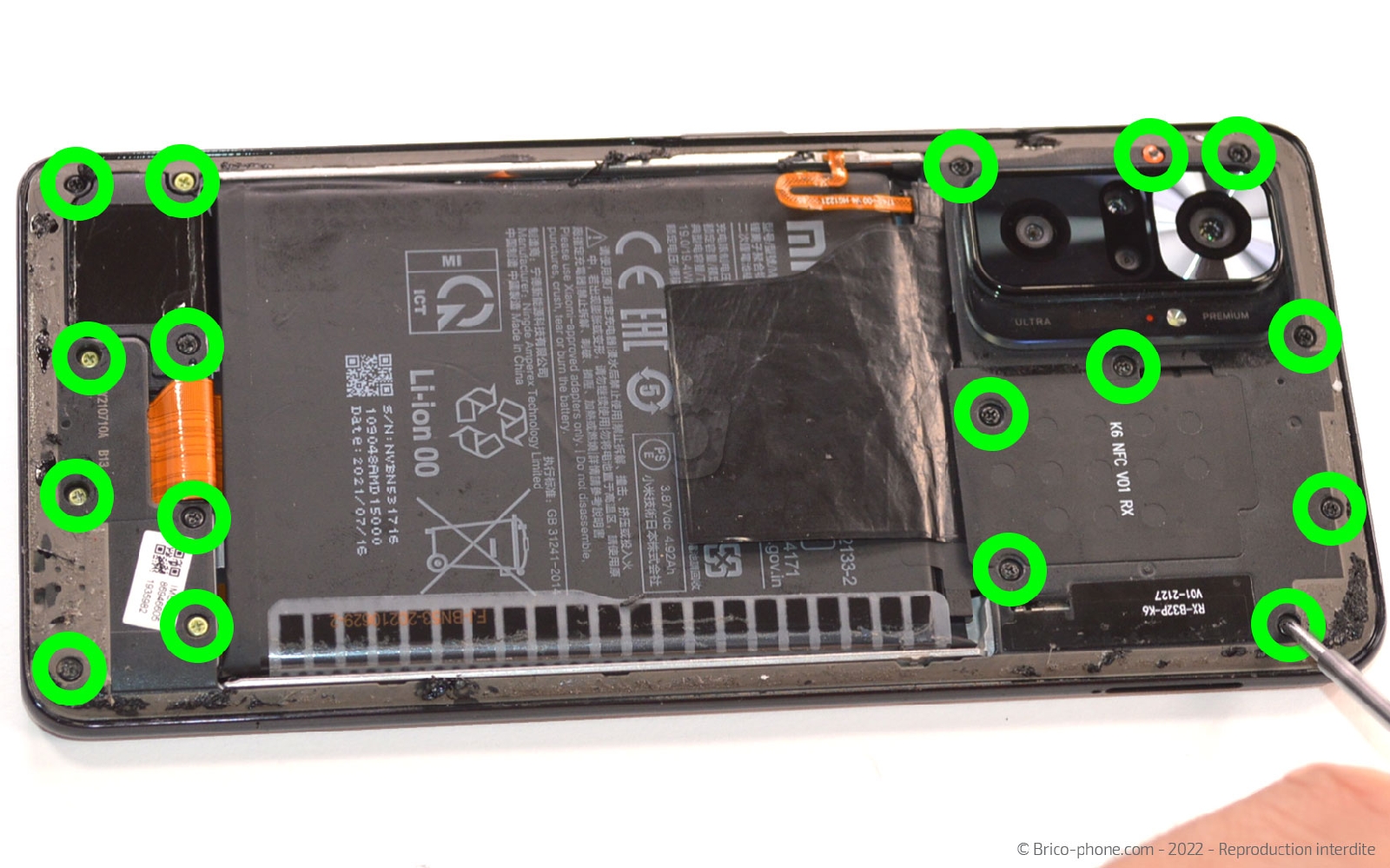 Comment changer le bloc écran  sur Redmi Note 10 Pro photo 1