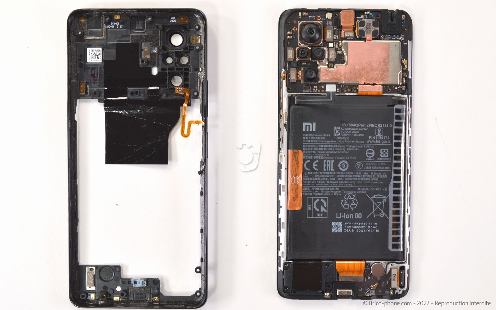 Comment changer la batterie sur Redmi Note 10 Pro photo 3