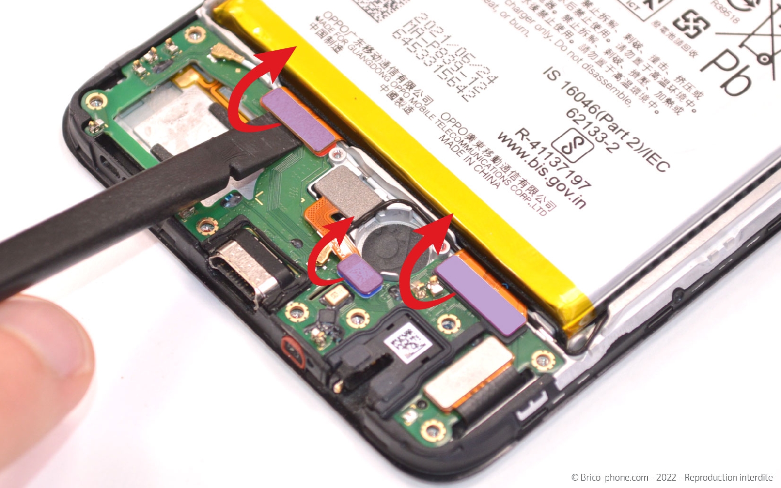 Comment changer l'écran (vitre + LCD) sur A94 5G photo 3