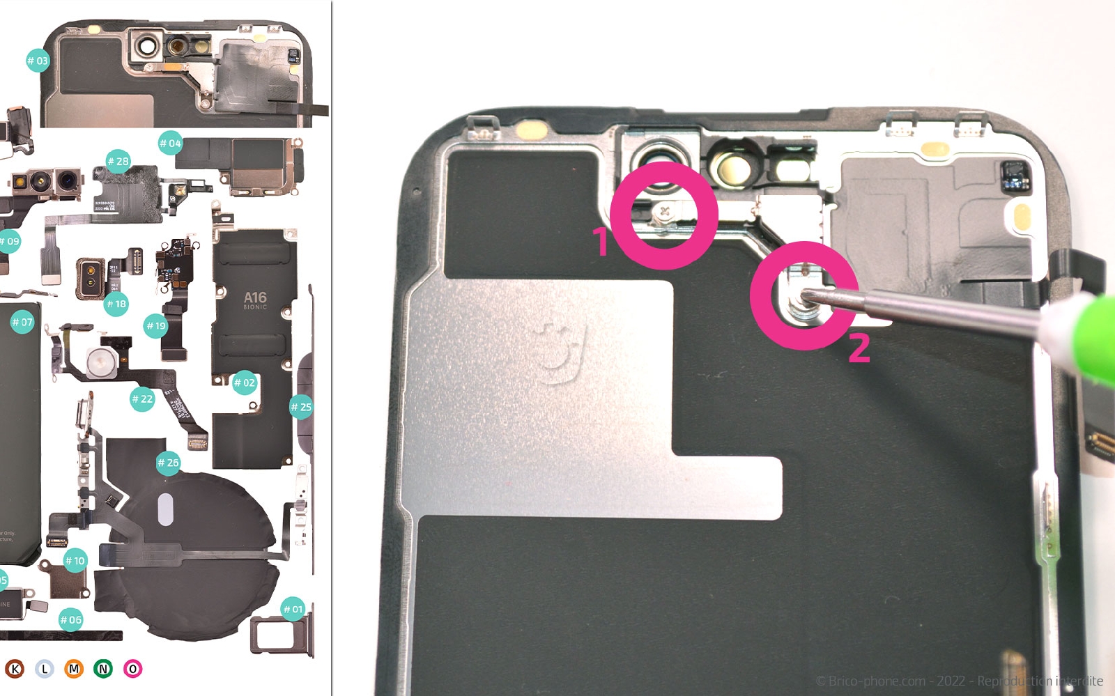 Comment remplacer l'écran  sur iPhone 14 Pro photo 1