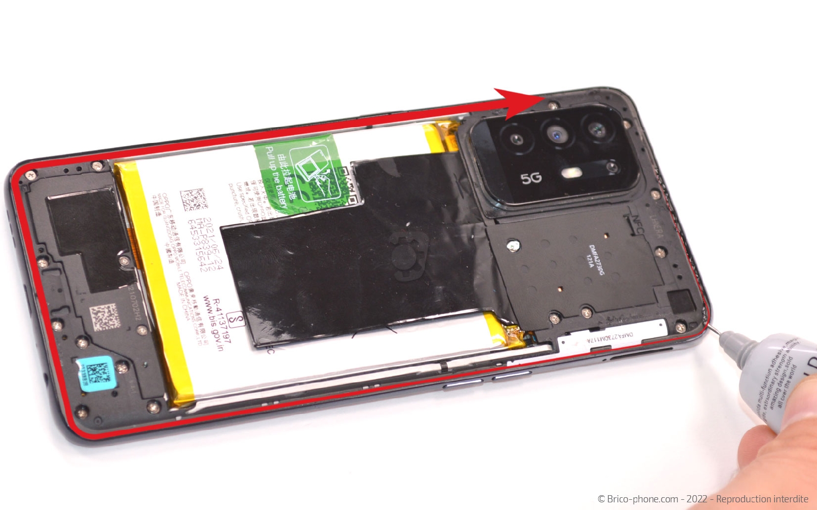 Comment remplacer le connecteur de charge sur A94 5G photo 1