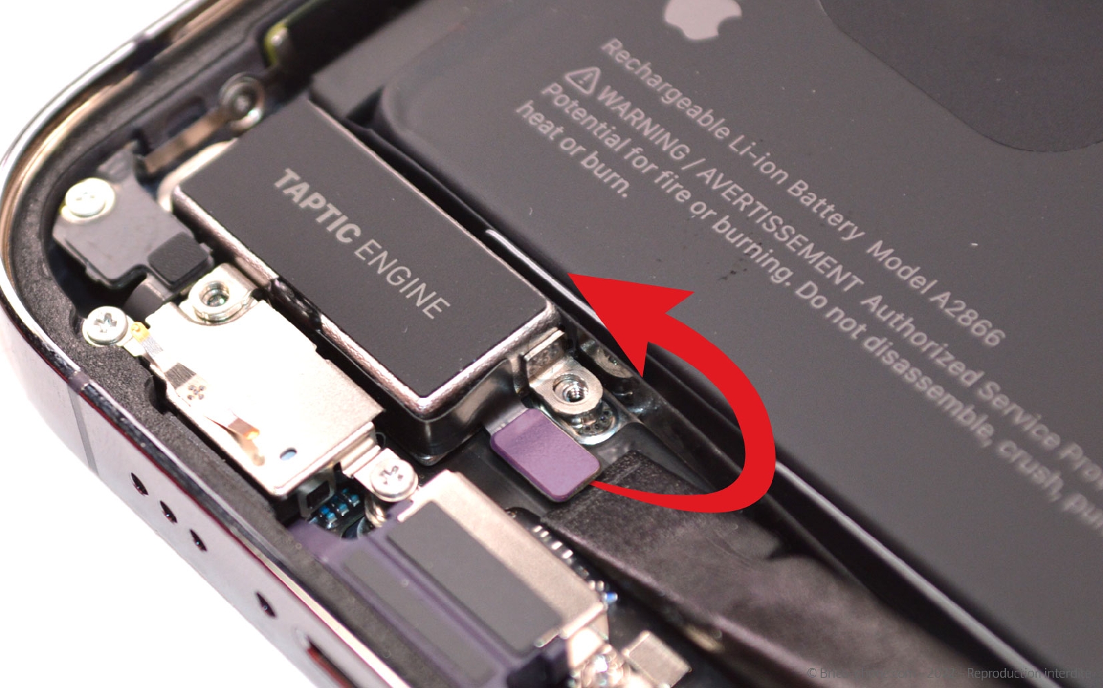 Comment changer la batterie sur iPhone 14 Pro photo 3