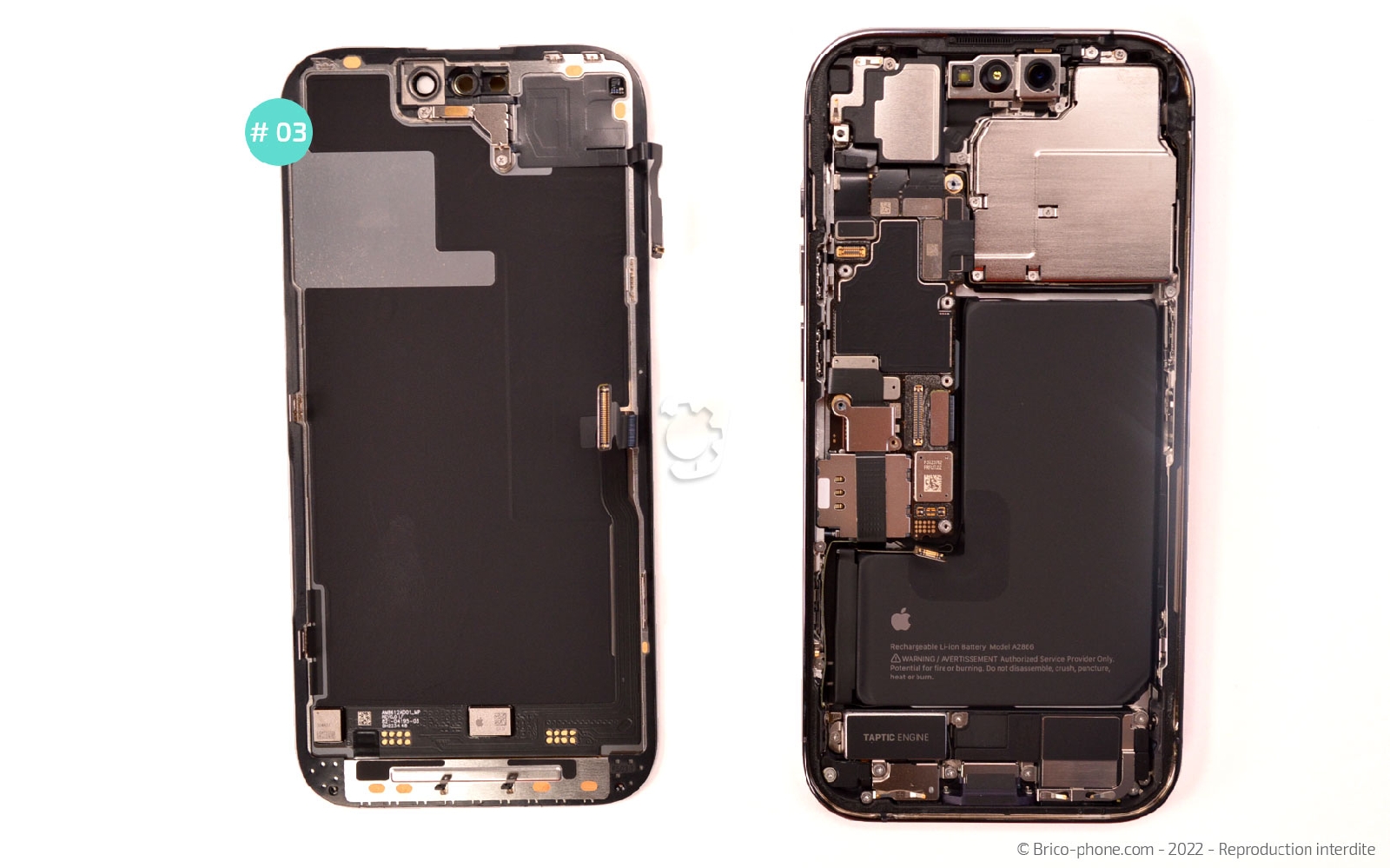 Comment changer la batterie sur iPhone 14 Pro photo 3