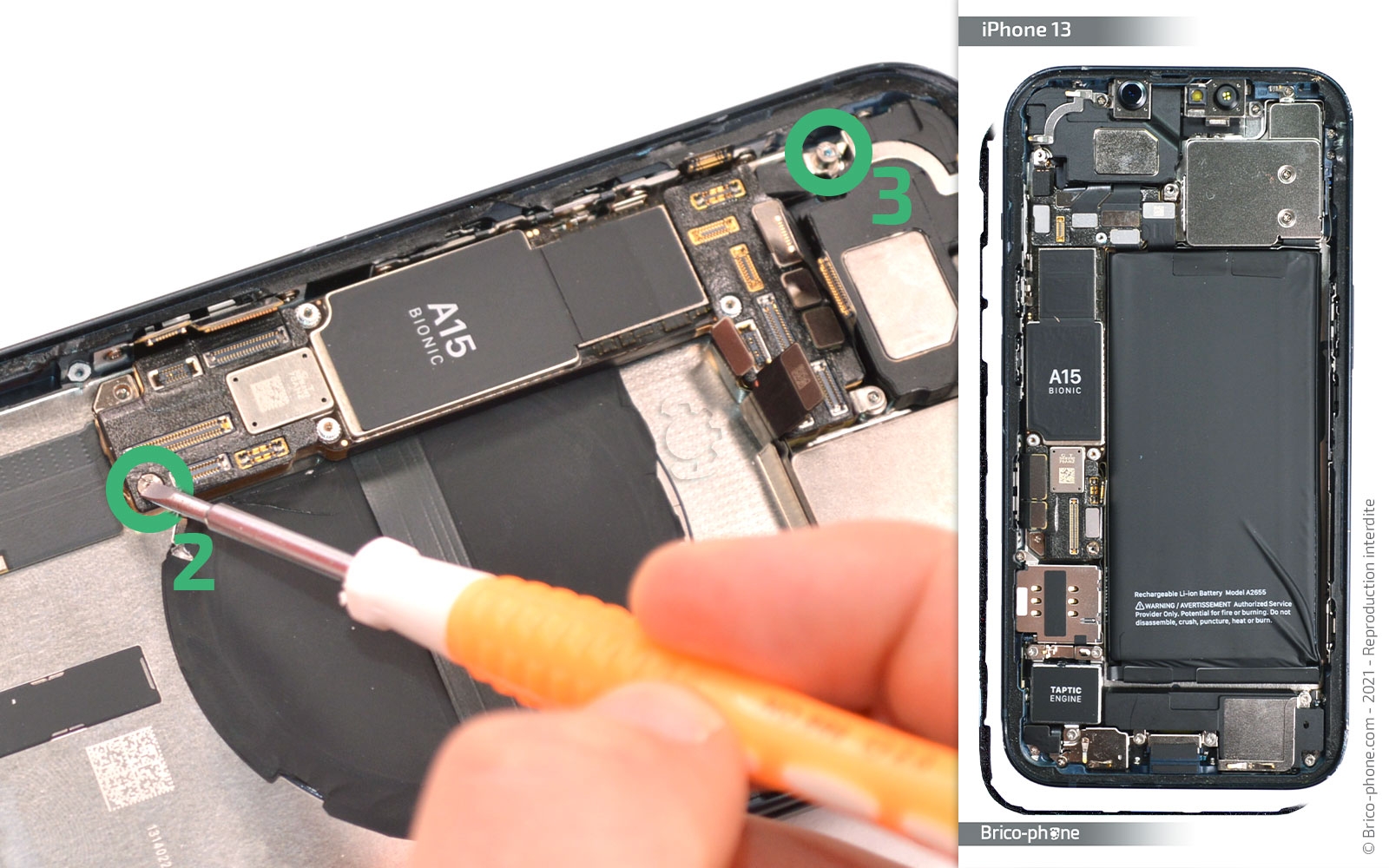 Comment remplacer le châssis complet sur iPhone 13 photo 2