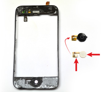 Changement de nappe bouton Home sur iPhone 3GS photo 1