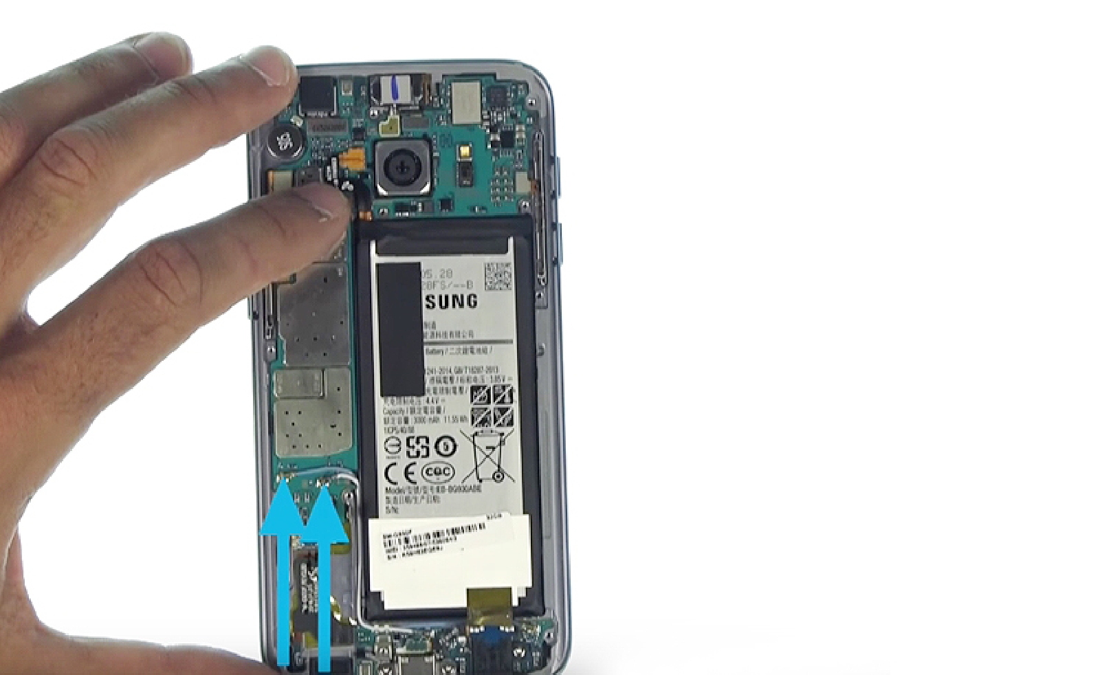 Changement d'écran (vitre+LCD) sur Galaxy S7 photo 3