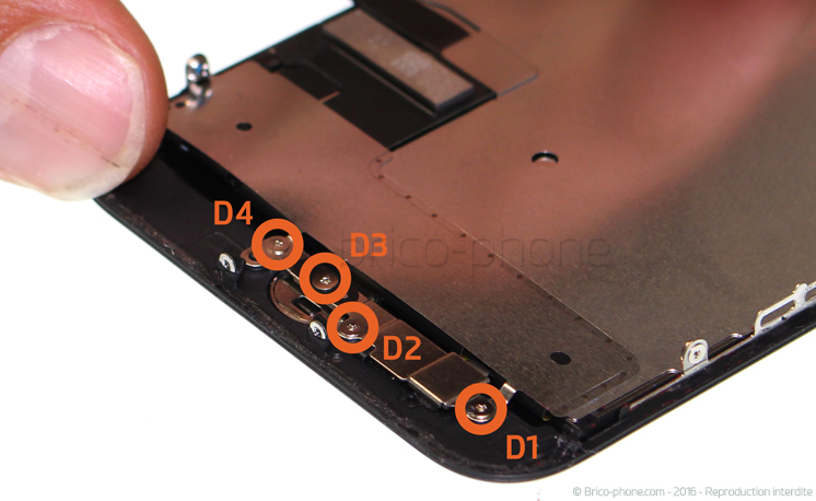 Changement d'écran complet pré-monté (châssis+vitre+LCD) sur iPhone 7 photo 1