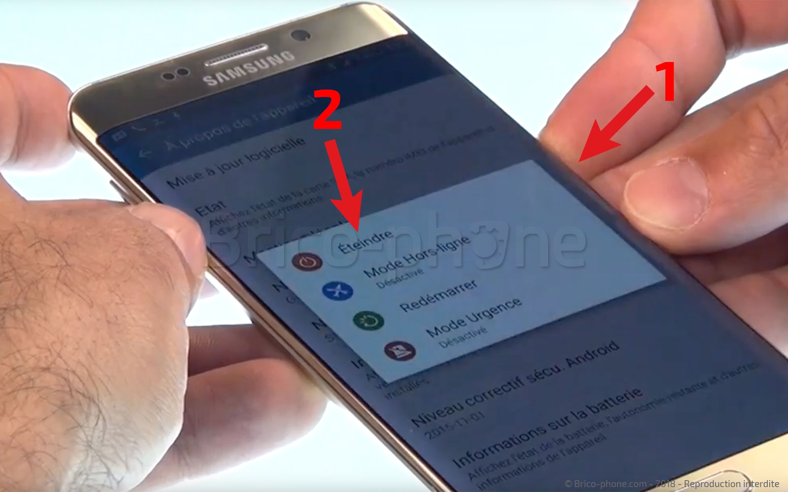 Changement de vitre arrière sur Galaxy S6 Edge Plus photo 2