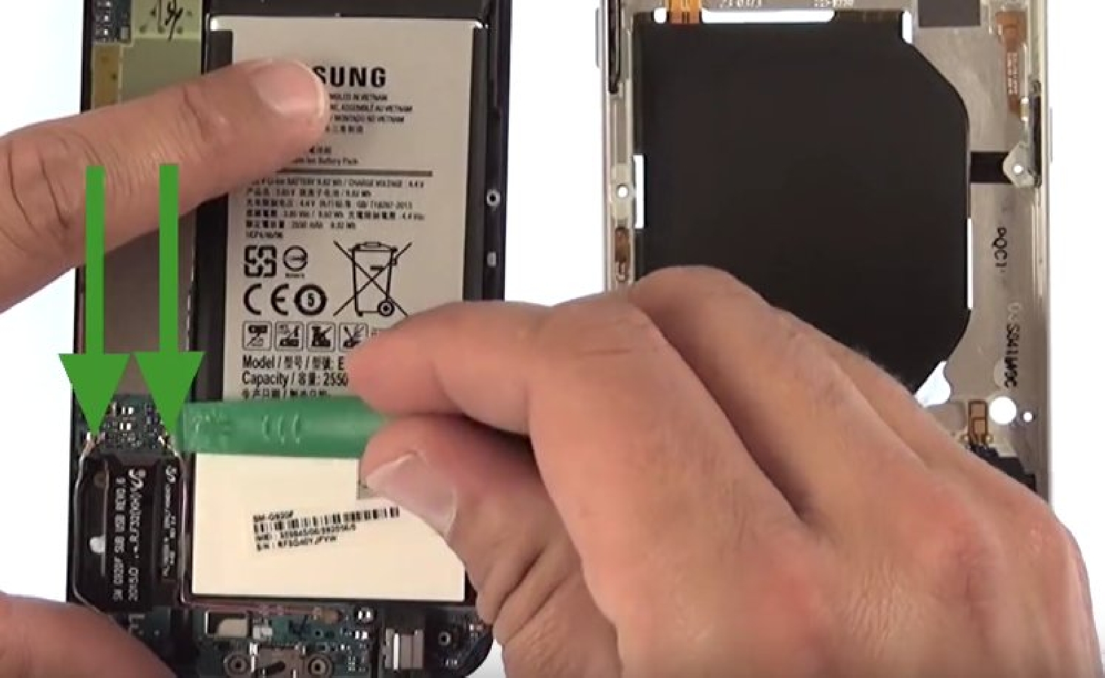 Changement d'écran (vitre+AMOLED) sur Galaxy S6 photo 1
