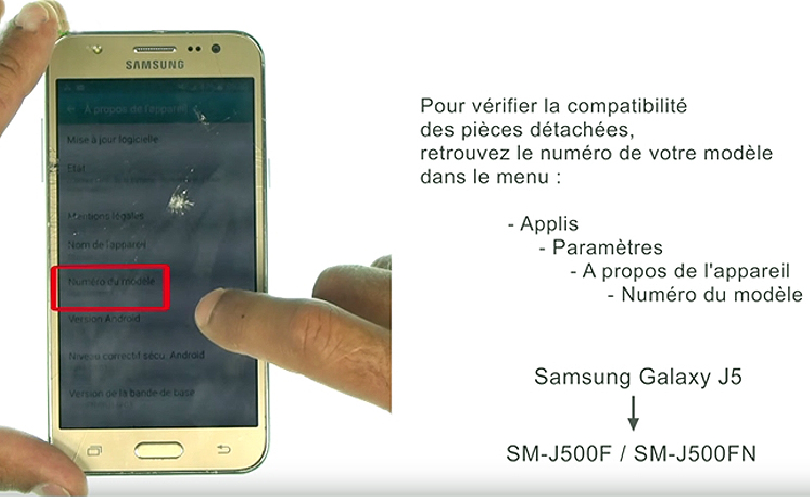 Changement d'écran (vitre+AMOLED) sur Galaxy J5 photo 1