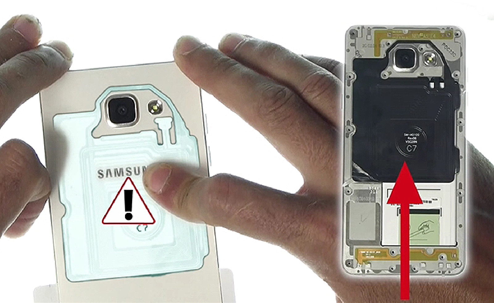 Changement d'écran (vitre+Amoled) sur Galaxy A5 2016 photo 4